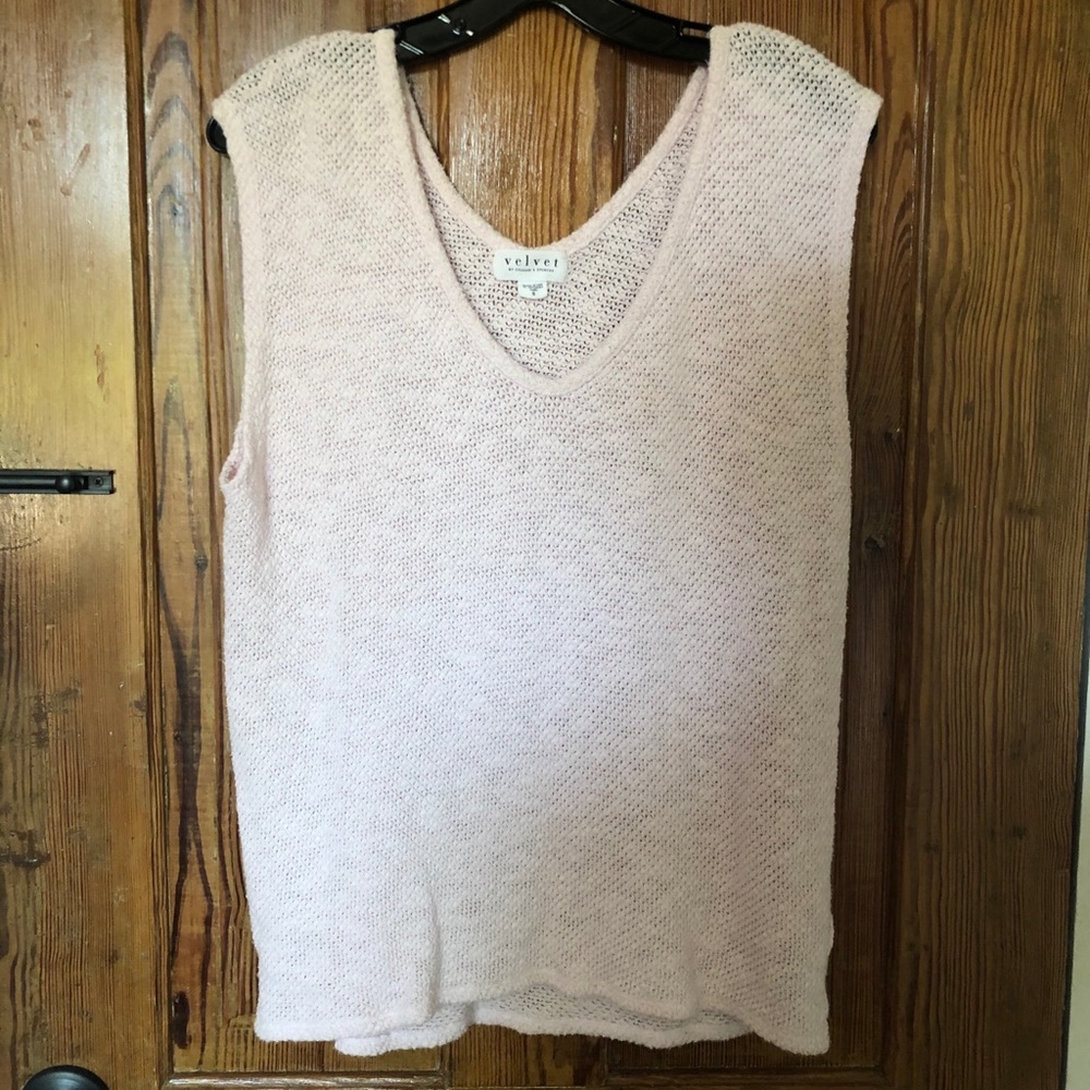 Velvet knitted top